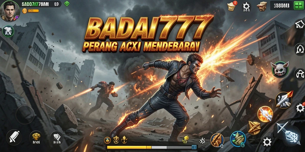 Cuplikan gameplay BADAI777 yang penuh aksi dan mendebarkan.
