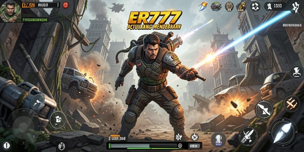 Tampilan gameplay ER777 yang mendebarkan dengan aksi intens.