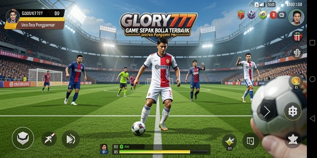 Tampilan aksi seru di lapangan dalam GLORY777.
