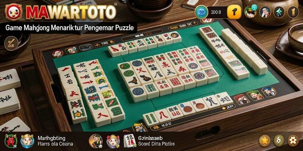 Tampilan menarik dari gameplay <strong>MAWARTOTO</strong> dalam permainan Mahjong.