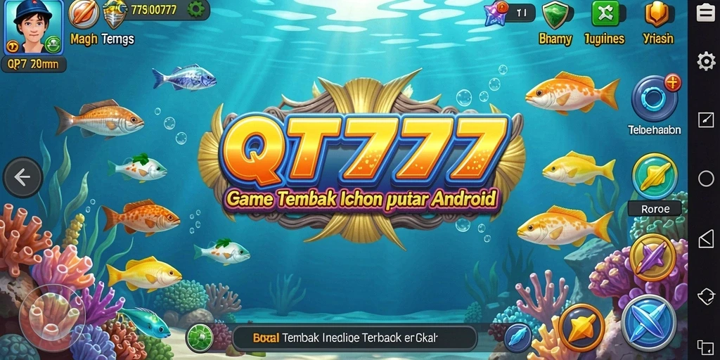 Tampilan menarik dari gameplay <strong>QT777</strong> saat berburu ikan.