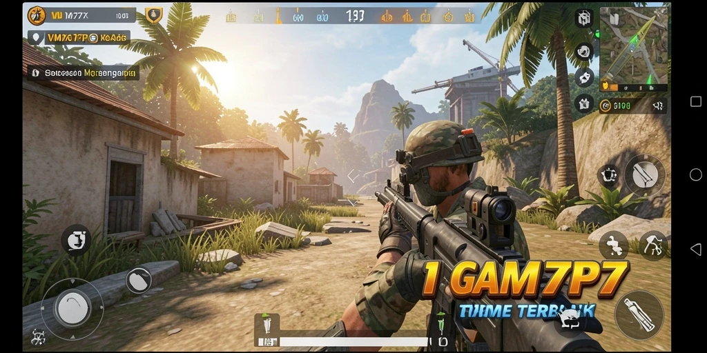 Screenshot utama VM777 menampilkan aksi mendebarkan dalam gameplay TPS.